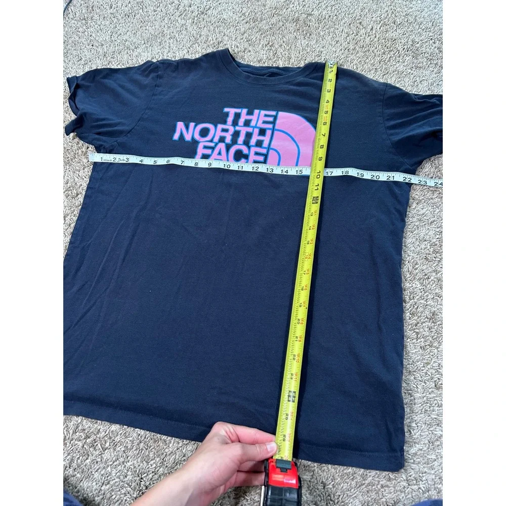 The North Face Men L Black Graphic Logo T-Shirt Short Sleeve Tee Hiking Gorpcore